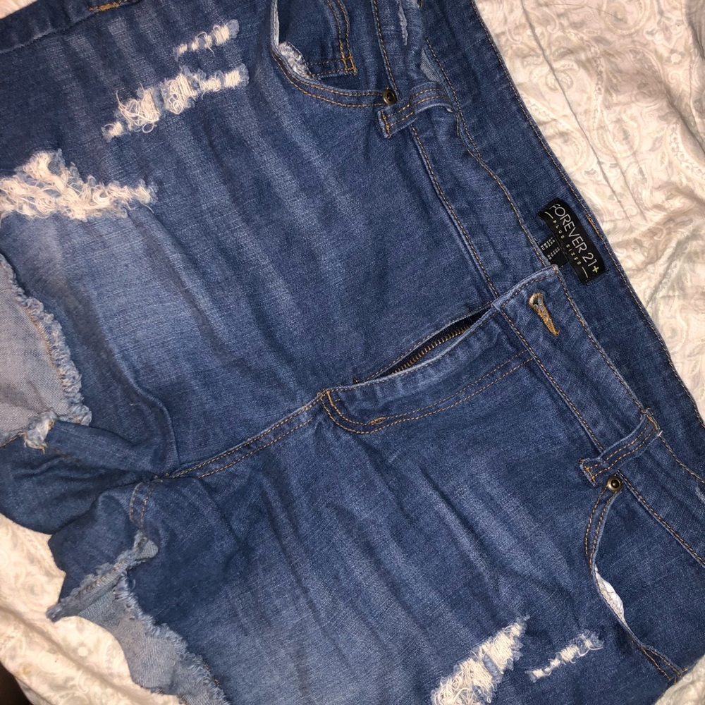 Forever 21 Blue Jean Shorts